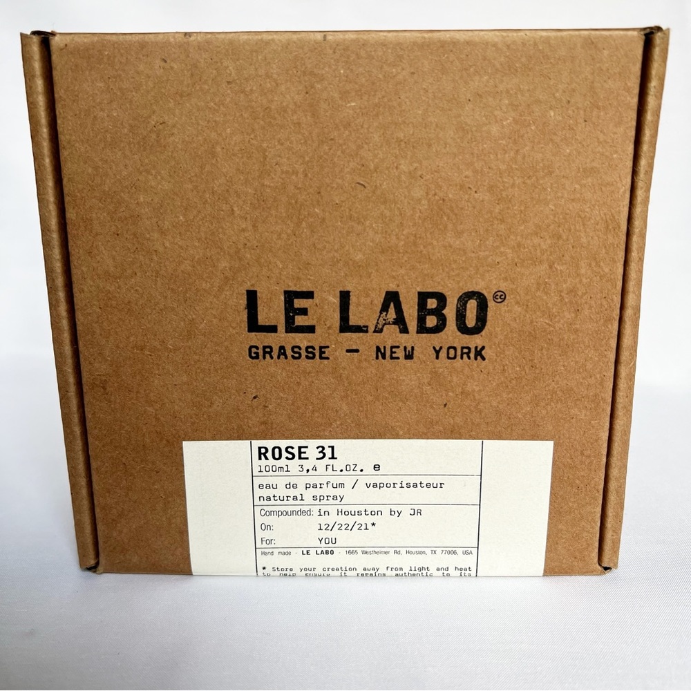 LE LABO GRASSE NEW YORK Empty Perfume Fragrance Box